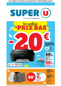 Prospectus Super U AIMARGUES : Spécial Rentrée des classes