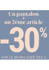 Prospectus Bréal Terville : 1 pantalon + un 2ème article = -30%* sur le moins cher des deux femme