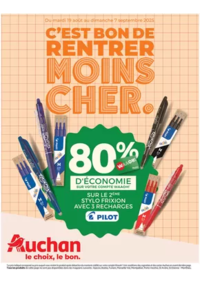 Prospectus Auchan LA SEYNE S/MER : Rentrée des classes : c'est bon de rentrer moins cher