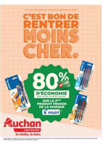 Prospectus Auchan Supermarché Orchies : C’EST BON DE RENTRER MOINS CHER.