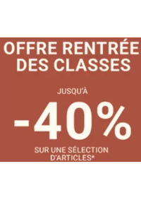 Prospectus Courir VALENCE : Offre rentrée des classes jusqu'à -40 %
