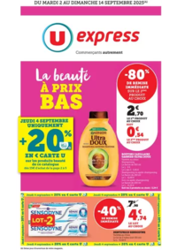 Prospectus U Express VESCOVATO : Spécial Beauté