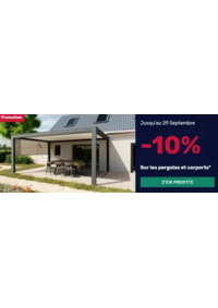 Prospectus K par K ALÈS : 10% de remise sur les pergolas et les carports