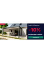 Prospectus K par K : 10% de remise sur les pergolas et les carports