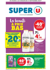 Prospectus Super U ST LEGER DE LA MARTINIERE : Spécial Beauté