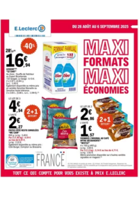 Prospectus E.Leclerc THIERS : DEPENSER MOINS 18 GV - MIXTE
