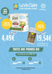 Prospectus La Vie Claire La Roche sur Yon : SEPTEMBRE 2025