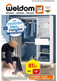 Prospectus Weldom STE MAXIME : Une rentrée bien rangée