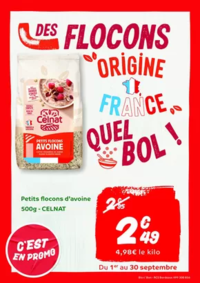 Prospectus Bio c' bon Niort : Les bons plans de septembre