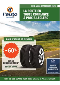 Prospectus L'auto E.Leclerc GUERANDE : THEMATIQUE RENTREE