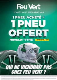 Prospectus Feu Vert DEOLS : 1 pneu acheté = 1 pneu offert