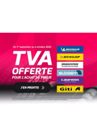 Prospectus Profil + Antony : TVA OFFERTE POUR L'ACHAT DE PNEUS* !