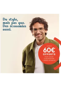Prospectus Les opticiens mutualistes ROISSY CH.DE GAULLE : Jusqu'a 60€* offerts sur l’achat d’une monture + verres antireflets