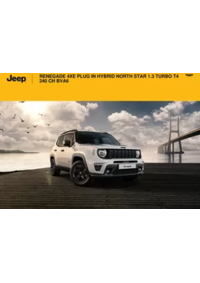 Prospectus Jeep La Ravoire : RENEGADE 4XE PLUG IN HYBRID NORTH STAR 1.3 TURBO T4 240 CH BVA6