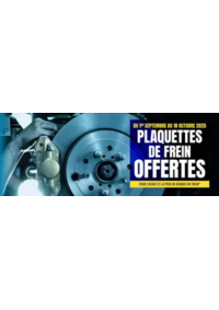 Prospectus Top Garage GMA AUTOMOBILES : PLAQUETTES DE FREIN OFFERTES