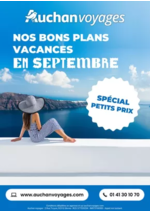 Prospectus Auchan : Auchan voyages : bons plans vacances !