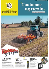 Prospectus Espace emeraude SERQUEUX : Catalogue L'Automne Agricole