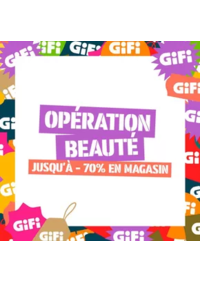 Prospectus Gifi LES ANGLES : Jusqu'à -70% en magasin sur une sélection d'articles beauté !