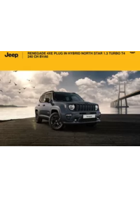 Prospectus Jeep Bieville Beuville : RENEGADE 4XE PLUG IN HYBRID NORTH STAR 1.3 TURBO T4 240 CH BVA6