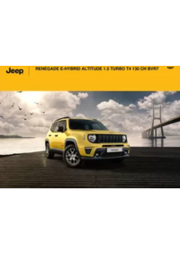 Prospectus Jeep Illzach : RENEGADE E-HYBRID ALTITUDE 1.5 TURBO T4 130 CH BVR7