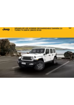 Prospectus Jeep : WRANGLER 4XE HYBRIDE RECHARGEABLE SAHARA 2.0 TURBO T4 280KW (380CH) BVA8