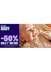 Prospectus Tape à l'oeil Onet-le-Château : MOIS DU BEBE -50% sur le 2ème