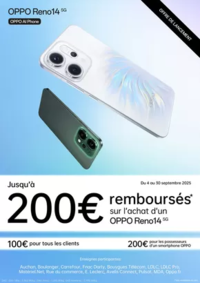 Prospectus MDA COMPERTRIX : OPPO Reno14 Jusqu'à 200€ remboursés