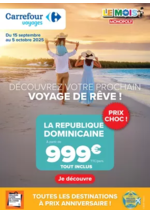 Prospectus Carrefour Drive : VOYAGES À PRIX ANNIVERSAIRE !