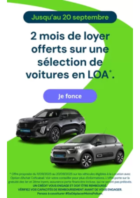 Prospectus Aramis Strasbourg - Souffelweyersheim : 2 mois de loyer offerts sur une sélection de voitures en LOA