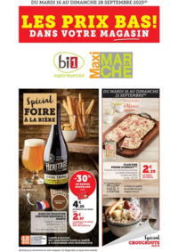 Prospectus Maximarché Sancey le long : LES PRIX BAS ! DANS VOTRE MAGASIN