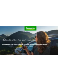 Prospectus Europcar ENTZHEIM : Profitez d’un aller simple au prix imbattable vers Paris