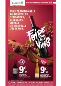 Prospectus E.Leclerc SAINT LEONARD : FOIRE AUX VINS - MIXTE
