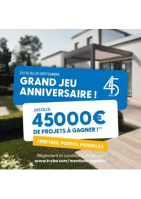Prospectus Tryba PARIS : GRAND JEU ANNIVERSAIRE!