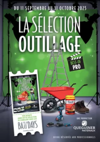 Prospectus Quéguiner matériaux Auray : La Sélection outillage