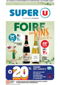 Prospectus Super U TAVAUX : Foire aux Vins d'Automne
