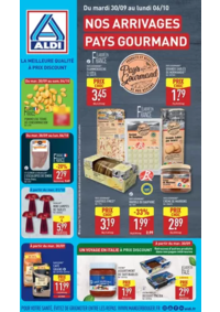 Prospectus Aldi Bar-le-Duc ZAC de la Grande Terre : Nos arrivages pays gourmand