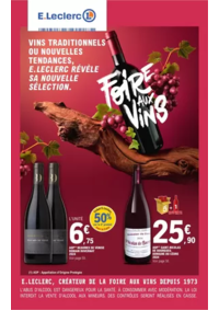 Prospectus E.Leclerc RIVIERES / LA ROCHEFOUCAULD : FOIRE AUX VINS - MIXTE