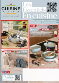 Prospectus Cuisine plaisir MOUTIERS : Les essentiels en cuisine 2025