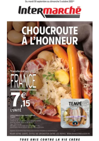 Prospectus Intermarché Super BESANCON 8 place René Cassin : S40 - R5 - CHOUCROUTE