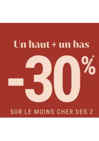 Prospectus Bréal Paris 9 : 1 haut + 1 bas = -30%* sur le moins cher des 2 femme