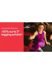 Prospectus DECATHLON Gennevilliers : 1 legging acheté le 2ème à -50%