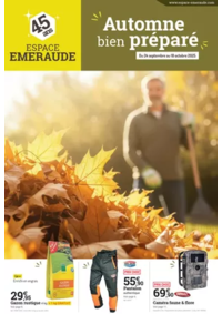 Prospectus Espace emeraude SERQUEUX : Catalogue Automne bien préparé