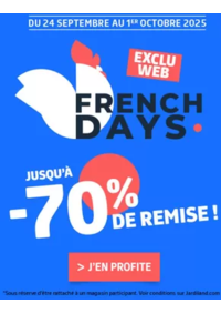 Prospectus Jardiland VERNOUILLET : French days