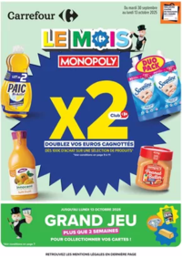 Prospectus Carrefour Drive PONTAULT COMBAULT : LE MOIS MONOPOLY S40