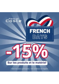 Prospectus Pascal Coste Annemasse : LES FRENCH DAYS SONT DE RETOUR !