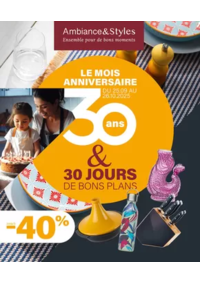 Prospectus Ambiance et styles Blois : Le mois anniversaire