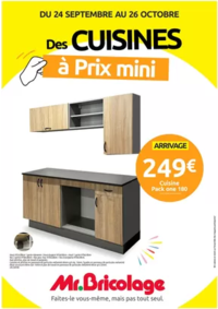 Prospectus Mr Bricolage SETE : Des CUISINES à Prix mini