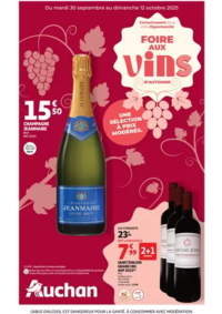 Prospectus Auchan SARCELLES Division Leclerc : Foire aux Vins d'Automne