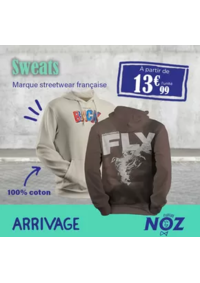 Prospectus NOZ Laon : ARRIVAGE Marque streetwear française