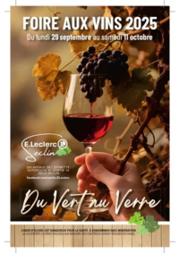 Prospectus E.Leclerc SECLIN : FOIRE AUX VINS INTERNE 2025